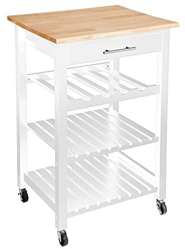 AC-Déco Atmosphera - Beistelltisch Claude weiß H88 cm - Weiß