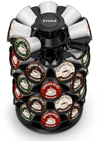 EVERIE Zeilako Coffee Pod Storage Carousel Holder Organizer Compatible with 40 Keurig K-Cup Pods