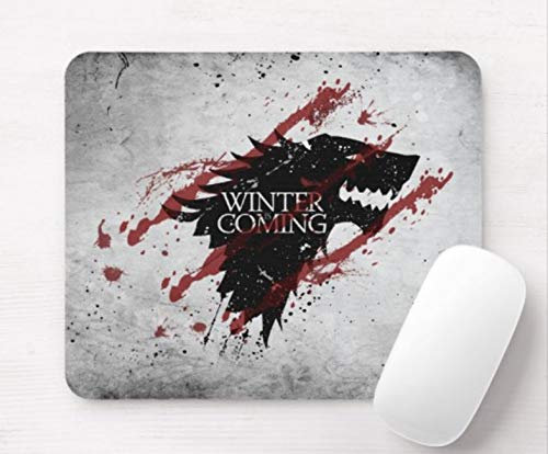 Game of Thrones Winter Is Coming Red Laptop Desktop Computer Mouse Mat Pad