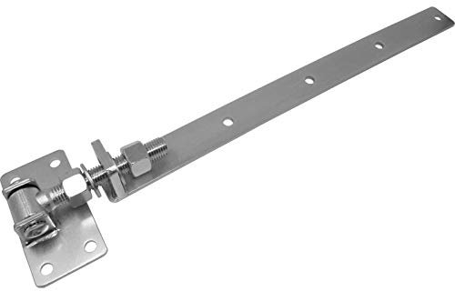 2 Stück SO-TOOLS Schwerlast Gartentorscharnier 680-730 mm M24 Gartentorband verzinkt