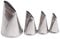 DUORUI 4pcs Icing Piping Nozzle Tips Cream Cake Decorating Cupcake Fondant Cake Stainless Steel Narrow Opening Make Flower Rose Petal