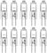 Halogen Bulb G4 20 Watt 280lm Bi-Pin Bulb (10 Pack) 12 Volt A/C or D/C for Under Cabinet Puck Light, Track Lighting, 2 Pin JC Warm White 2700K Dimmable