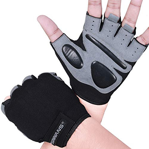 itness-Handschuhe, Trainingshandschuhe für Männer und Frauen, Handgelenkstütze, gepolstert, extra Griff, Handflächenschutz, Training, Fitness, Workout, Radfahren, Hängen, Klimmzüge