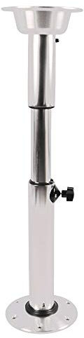 22-28Zoll Teleskopfuß Tischbein Verstellbar +175mm Tischgestell Aus Aluminium+Abs, Yacht Tischbein Bootstisch Tischfuss Für Wohnmobil Wohnwagen Boot