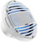 Hertz HMX 8-TW – Pareja de Altavoces Coaxiales Marinos de 8,8 con Rejilla Blanca, Certificación IP65 y Tweeter de Cúpula Pei, 200 W Máx
