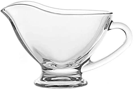 Sauce boat Gravy Boats Serveware Dining Gravy Boat 2Pcs Clear Glass Gravy Boat Sauce Boat Seasoning Saucer Jug Western Tableware For Salad Dressings Creamer Dessert Cup Easy Pour Gravy Sauce Boat Crea