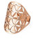 LIKGREAT Blume des Lebens Ring verstellbare filigrane Blume Ringband für Frauen große hohle Fingerringe Cosplay Party Schmuck (verstellbarer, 312, Roségold-Ton)