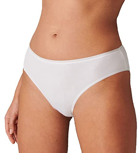 Schiesser Damen Tai Slips | Organic Cotton | 2er Pack | 174385 (38, 2 x weiß)