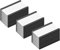 MVISUAL Magnetische Etikettenhalter C Kanal Magnet Etikettenhalter 25 x 50 mm, Etiketten Magnetisch Mit Papiereinsätzen und transparenten Kunststoffschutzfolien, 50 Stück