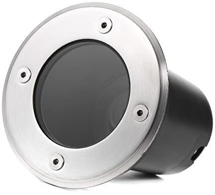 ANMECS Il Faretto led segnapasso calpestabile 230V Con attacco GU10 Impermeabile IP65 Luce da incasso a pavimento Per viali giardini 110mm Ø, 1 x GU10 max. 50W(Senza Faretto, Rotondo)