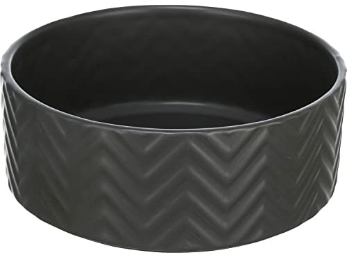 TRIXIE Gamelle, en céramique, 0,9 l/ 16 cm, Noir - 25021