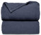 Lulu moon Musselin Decke Baby - Atmungsaktive Babydecke,Baby Decken Neugeborenen,Weiche Krabbeldecke für Kinder,Musselin Schlafdecken für Kleinkinder Mädchen Junge 120x120cm (Blue)