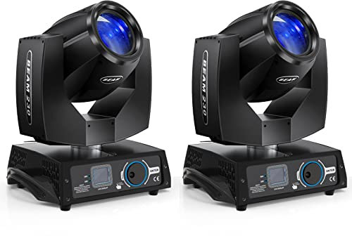 7R 230W Beam Moving Head DMX 17 Gobos RGBW LED Bühnenbeleuchtung 14 Farben DJ Lichter 16ch 8 Prismen Scheinwerfer DMX512 Kontrolle für Hochzeit Weihnachten Halloween Karneval Party