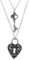 Alchemy Gothic Key To Eternity Couples Pewter Pendants - 2 in Set One Size