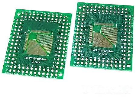 Generic 5PCS FQFP TQFP QFP 32 44 64 80 100 LQFP zu DIP Transfer Board DIP Pin Board Pitch Adapter QFP32 QFP4 QFP64 QFP80 QFP100 zu DIP Switch Adapter