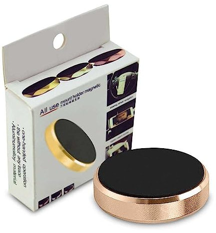 OcioDual Support Magnétique pour Smartphone Base avec Aimant pour Voiture Surfaces Plates Ø33 mm Or