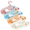 Magrimaxio 40 Stck Bunte Kinderkleiderbgel, 29,7 cm, Kunststoff, rutschfest, Platzsparend, Anti-Rutsch-Design, Trocknen & Aufbewahren