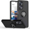 BORYA Cover per Honor 90 5G, Ultra Sottile Antiurto TPU+PC Bumper Custodia, Morbida Smerigliato Traslucido Silicone Case con Magnetico Supporto, Nero