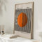 TANYANG Modernes Bauhaus 1919, Leuchtend Orangefarbenes Retro-Wandkunst-Leinwandgemälde, Poster Für Wohnzimmer, Heimdekoration 40X50Cm Kein Rahmen