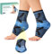 Welnove Ankle Brace Compression Socks - 4 Pack Foot Ankle Sleeve for Plantar Fasciitis, Achilles Tendonitis Relief, Sprain, Injury Recovery - Ankle Support Arch Support for Women Men Kids (X-Large)