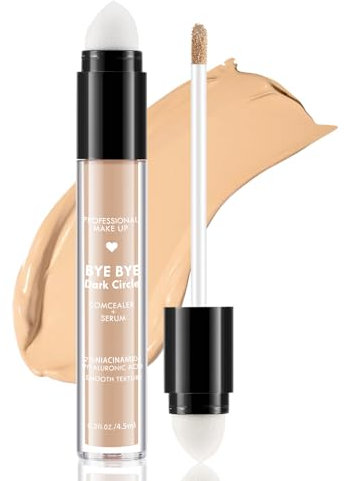 Boobeen Matte Full Coverage Concealer, Creme Concealer Stick für dunkle Kreise, Flecken, Under Eye Concealer mit Doppelkopf-Applikator, glatt