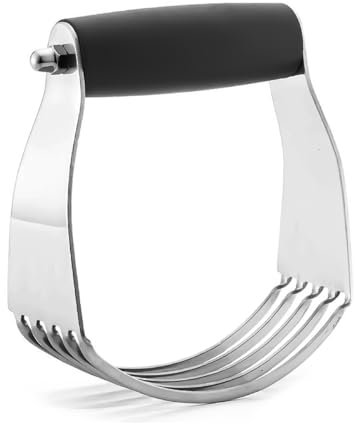 ANCLLO Dough Blender Stainless Steel, Premium Stainless Steel Pastry Blender for Perfect Baking Heavy Duty Dough for Pasta, Pie Crust, and Cake