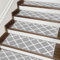 COSY HOMEER 15 Pack Nonslip Stair Carpet Treads, 22 x 70cm Polyester Medium Pile Carpet Stair Treads with TPE Backing, Super Grip Self-Adhesive Stair Treads, Noise Reduction & Machine Washable, Grey