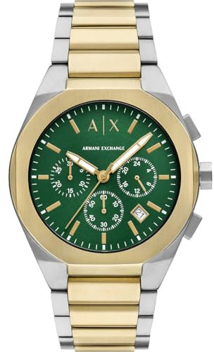 Armani Exchange Orologio Analogico al Quarzo Uomo con Cinturino in Acciaio Inossidabile AX4184