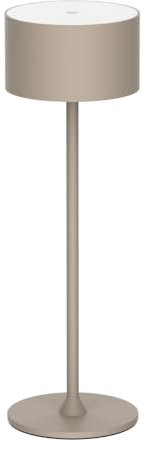 ENOVALITE LED Akku Tischlampe kabellos mit Touch, Dimmbar, Warmweiß Neutralweiß Kaltweiß einstellbar - IP44 Tischleuchte Outdoor wiederaufladbar, Nachttischlampe, Leselampe, sand