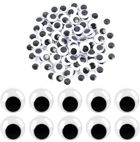 Jecdfs 100 Piezas Ojos Manualidades Autoadhesivas Grandes Ojos, Ojos autoadhesivos para Manualidades, proyectos de Manualidades, decoración, muñecas, Scrapbooking - para niños y Adultos