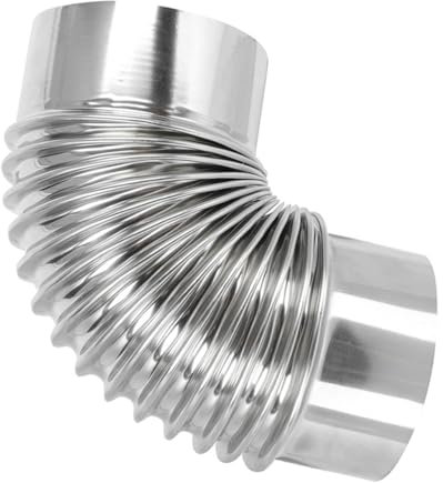 FOYTOKI 90grad Edelstahl Ofenrohr Bogen Praktisches Rostfreies Metall-abgasrohr Für Kaminverbindungen Installieren Und Langlebig Für Außeneinsatz