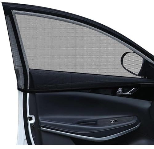 QSLLLY 4 Stück Moskitonetz Autofenster für VW T4 T5 T6 T6.1 T7 California 1990-2025,Insektenschutz Fliegen Gitter Seitenscheibe Sonnenschutz Rollos UV-Schutz Hitzeschutz Autozubehör,SUV Models