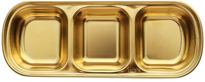 XuQiZZpp Platos de acero inoxidable para salsa, platos de vinagre, bandeja de condimentos, plato de condimento, para barbacoa, aperitivos, vajilla de cocina