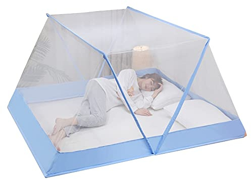 Tragbares Moskitonetz – Outdoor/Indoor Bett Moskitonetz, faltbar & einfach zu installieren, ideal für Zuhause und Camping