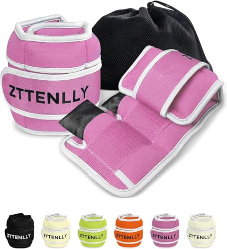ZTTEN Poids de Cheville et Poignet Réglables [0.45-9kg/paire] - Sangles d'Entraînement pour Musculation, Yoga, Fitness (Adulte/Enfant)