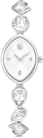 Swarovski Gema Uhr, Kristallarmband, Silberfarben, Edelstahl