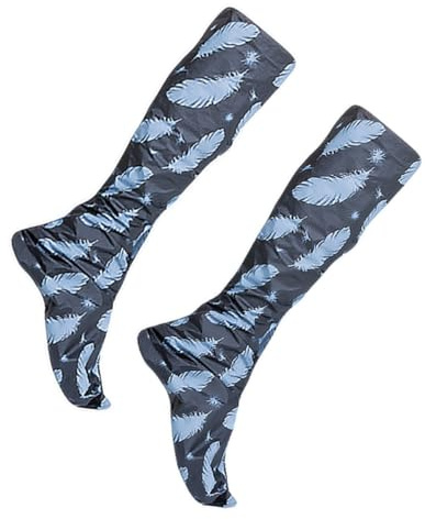 Kichvoe Fußmaske Peeling Socken aus Aluminiumpapier und Vliesstoff Schwarz Pflegt Tief und Glättet Raue Füße für Männer und Frauen