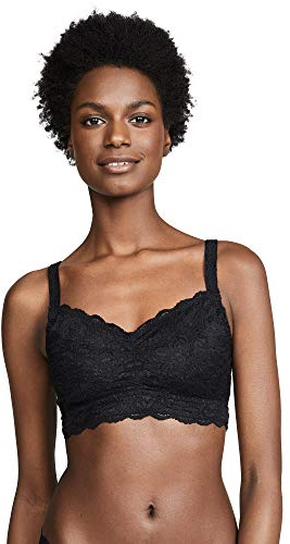 Cosabella Women's NSN Curvy Soft Bra Sweetie, Black, Small