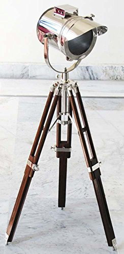 UK Gift Nautical Lamp Collectible Searchlight Spot Light Studio Table Lamp W/Tripod Stand