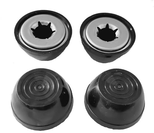 Quadrapoint Hub Caps for Radio Flyer Plastic & Folding Wagons 7/16 Black (NOT for Wood or Steel Wagons) (Black)