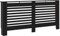 vidaXL Cache-radiateur, Couvercle de Radiateur, Housse de Radiateur Salon Chambre Salle de Séjour Maison Intérieur, Noir 172x19x81,5 cm MDF
