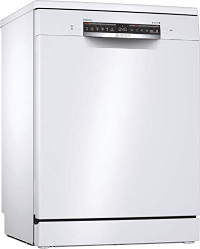 Bosch SMS6ZCW07E Serie 6 Freistehender Geschirrspüler / C / 60 cm / Weiß / 75 kWh/100 Zyklen / 14 MGD / SuperSilence / Extra Trocknen / VarioSchublade / Home Connect