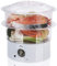 Jata CV5020 - Vaporera con 2 cestas apilables transparentes, un recipiente para arroz o salsas y rejilla para cocción de huevos. Depósito de 500ml. Temporizador de hasta 60 minutos. Cocina sana
