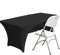 Spandex Tischdecke Fitting Polyester Tischdecke Stretch Tischdecke Tischplatte Offene Rückseite - 5FT/153CM, Schwarz