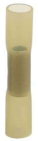 UMTMedia® 10 Pieces Yellow 10-12 AWG Waterproof Heat Shrink Wire Cable Connectors Crimps Seal Butt Joint Sleeve