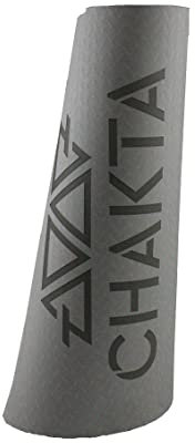 CHAKTA Yogamatte, 6mm Dicke für hohe Dämpfung – Rutschfest, Gelenkschonend, Hautfreundlich, Schadstoffgeprüft und 100% recycelbar – Matte für Yoga, Pilates, Meditation, Fitness, Gymnastik 183 x 61 cm