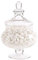 MKSI Q113 Barattolo Di Vetro Con Coperchio,Vaso Di Caramelle,Barattoli Di Conservazione Alimenti,Per Matrimonio, Casa, Cibo, Credenze, Biscotti, Cucina E Feste