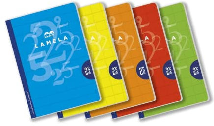 Notizblock, 50 Stunden, A4, quadratisch, 4 mm, 5 Stück