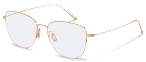 Rodenstock Quadratisch Beta-titanium Brillen in Rose Gold für Unisex, Brille mit Sehstärke, optional mit Sonnenbrillen tönung oder Blaulichtfilter (Modell R7132)