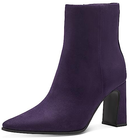 MARCO TOZZI Stivaletti a Punta Donna con Tacco Eleganti, Purple, 40 EU